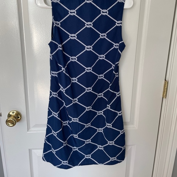 Nautical Rope Ruffle neck shift dress - Picture 2 of 5